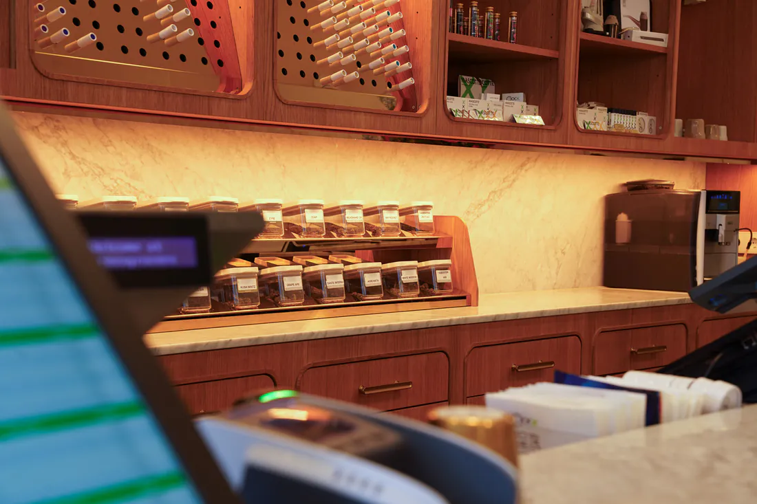 Marmeren balie van Boerejongens Haarlem